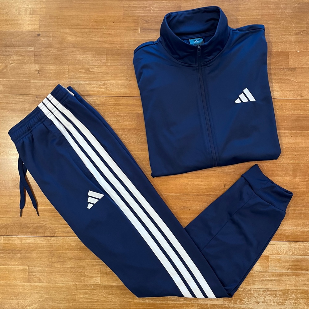 ADIDAS Dark Blue Blue 3-Stripes Track Suit - Picture 11 of 11